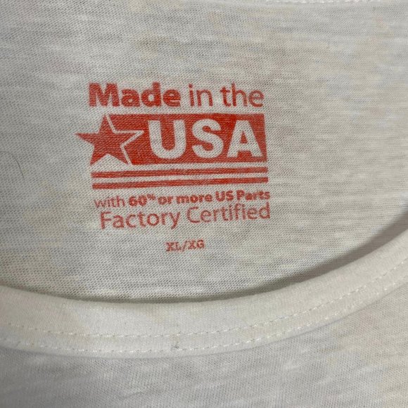 Size XL (16/18) Made in USA Red, White, Blue Tee - Picture 3 of 5